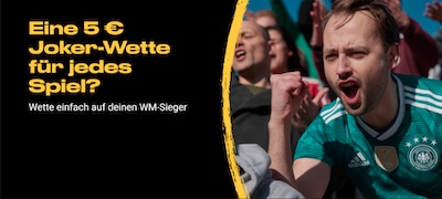 Jokerwetten von Bwin für jedes WM-Spiel deines Teams