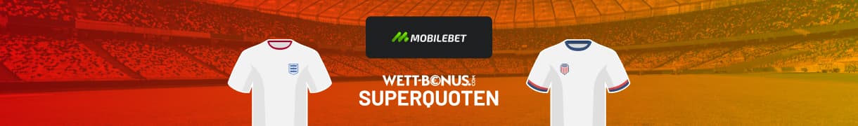 Mobilebet Superquoten - England trifft zu Quote 2.0