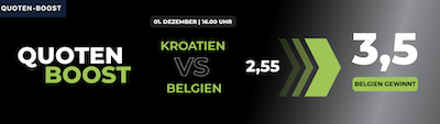 Der Happybet Quotenboost zu Kroatien vs Belgien