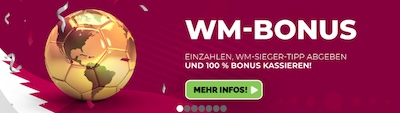 50€ Bonus für deinen richtigen Tipp zur WM bei Happybet