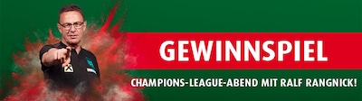 Gewinne 2x2 Tickets für einen Champions League Abend mit Ralf Rangnick!