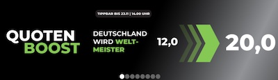 Deutschland wird Weltmeister - zu Quote 20.0 bei Happybet