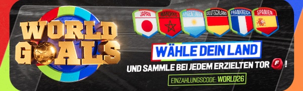Bis zu 50% in Freebets für deine Einzahlung bei Winamax World Goals