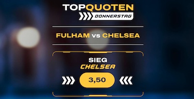 Quote 3.50 auf Chelsea besiegt Fulham beim Admiral Topquoten Donnerstag!