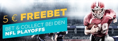 5€ Freiwette wartet bei Merkur Sports zu den NFL Playoffs