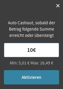 Mindestbetrag beim Tipico Auto Cash Out festlegen