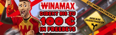 100€ Winamax Bonus als Freebet