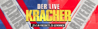 25€ Live-Freebet bei Winamax zu PSG - Bayern!