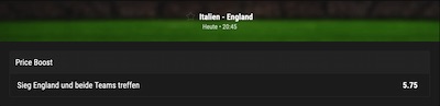 bwin price boost italien england