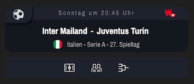 Winamax Live-Freebet zu Inter Mailand vs. Juventus