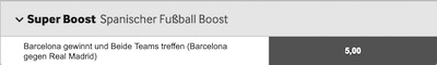 betway super boost barcelona real madrid quote el clasico wetten