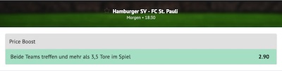 oddset hamburg derby wette erhöhte hsv st pauli quote
