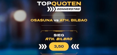Bilbao besiegt Osasuna zu Quote 3.50 - nur bei Admiral!