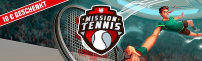 10€ Freebet von Winamax bei der Mission Tennis