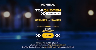 admiral top spanien italien quote