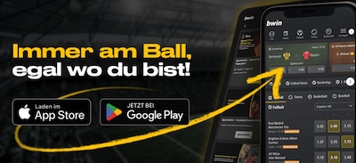 Werbung für die BWin App für Android und iOS