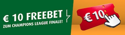 10€ Freebet bei tipp3 sichern und auf das CL Finale wetten