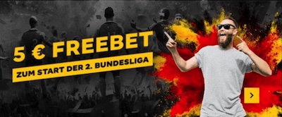 5€ Freebet zum 1. Spieltag der 2. Bundesliga 2023/24 von Merkur Sports