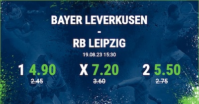 Bet at Home verdoppelt die Quoten bei Leverkusen - Leipzig
