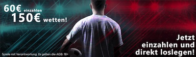150% Intertops Sportwetten Bonus für Neukunden