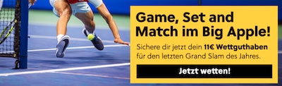 11€ Interwetten Guthaben für deine US Open Wetten