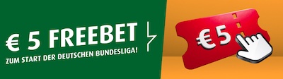 5€ Gratiswette bei tipp3 zum Auftakt in der deutschen Bundesliga
