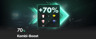 Bis zu 70% Boost auf Kombiwetten bei bet365