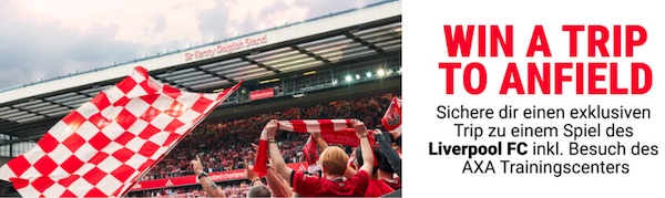 Gewinne bei Interwetten eine Reise zum Match Liverpool vs. Brighton