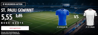 200% Quotenboost von Tipico zu Schalke 04 vs. St. Pauli