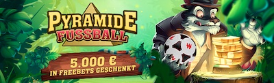 Gewinne bis zu 5.000€ in Freebets bei der Winamax Fußball Pyramide