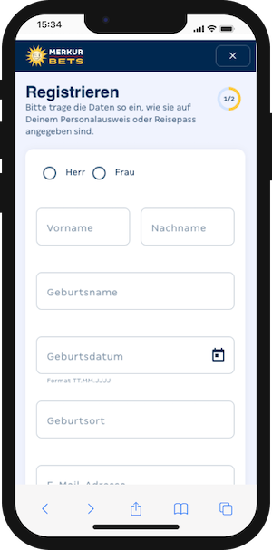 So funktioniert die Anmeldung bei Merkur Bets