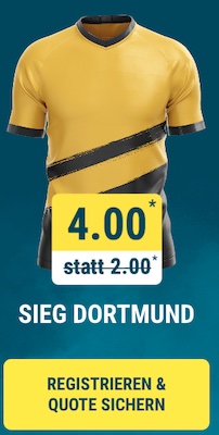 Quote 4.0 auf Dortmund besiegt Eindhoven bei sportwetten.de