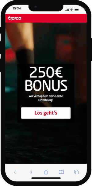Bis zu 250€ Bonus für neue Tipico Kunden aus Österreich