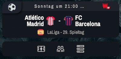 Hol dir eine 10€ Freiwette bei Winamax zu Atletico Madrid - Barcelona