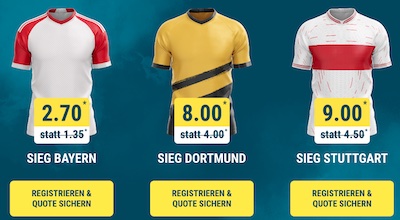 Drei Sportwetten.de Boosts für deine Bundesliga Wetten zum 31. Spieltag