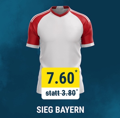 sportwetten.de verdoppelt die quote auf sieg bayern