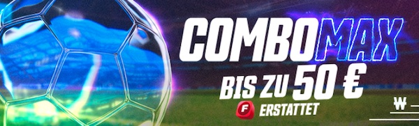 Bis zu 50€ in Freiwetten für verlorene Kombiwetten bei Winamax