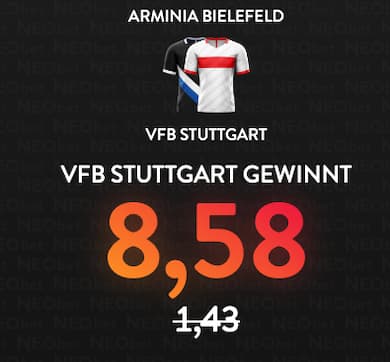 500% bessere Quote auf Stuttgart bei Neobet zum DFBPokal-Finale