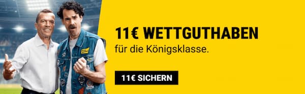 Sicherer dir jetzt 11€ Wettguthaben bei Interwetten zu den Endspielen der europäischen Bewerbe!