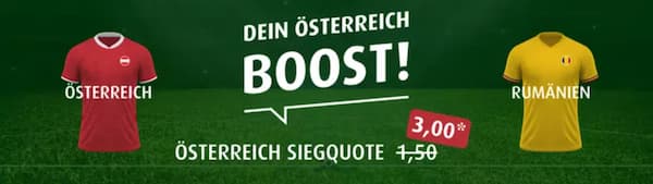 Verbesserte Quote bei tipp3 zum WM-Quali-Spiel zwischen Österreich und Rumänien