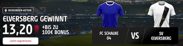 13er Quote bei Tipico auf Elversberg gewinnt bei Schalke