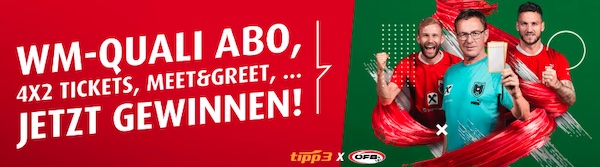 10 tolle Preise warten auf dich beim tipp3 Gewinnspiel zur WM-Quali