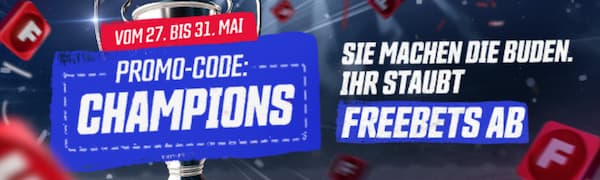 Zahle Geld ein, platziere eine Wette zur Königsklasse und erhalte eine Freebet pro geschossenem Tor mit der Promo Champions bei Winamax