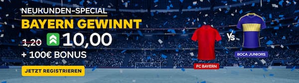 Quote 10 bei Merkur Bets auf Bayern besiegt Boca Juniors