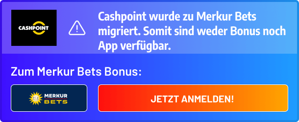 Cashpoint wurde zu Merkur Bets und für neue User gibt es auch einen Merkur Bets Bonus