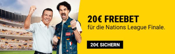 Sichere dir eine 20€ Freiwette bei Interwetten zum Nations League Finale