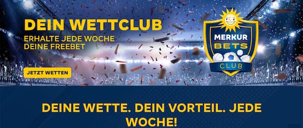 Platziere bei Merkur Bets im Zuge der Klub WM wöchentlich eine 25€ Kombiwette und erhalte eine 5€ Freebet