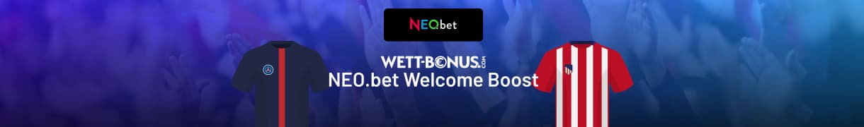 500% bessere Quote bei Neobet zu PSG - Atlético Madrid