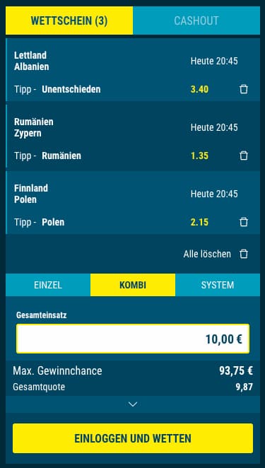 Unser Tipp der Woche zum Freispielen des sportwetten.de Bonus