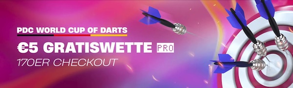 vbet verschenkt zum pdc world cup of darts eine fünf euro gratiswette für jeden 170er checkout